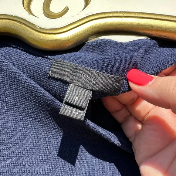 J.Crew - Short Sleeve Ruffled Boat Neck Pullover fine knit Sweater, SizeS - Picture 5 of 12